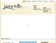 Tablet Screenshot of livingwatercf.com